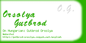 orsolya gutbrod business card